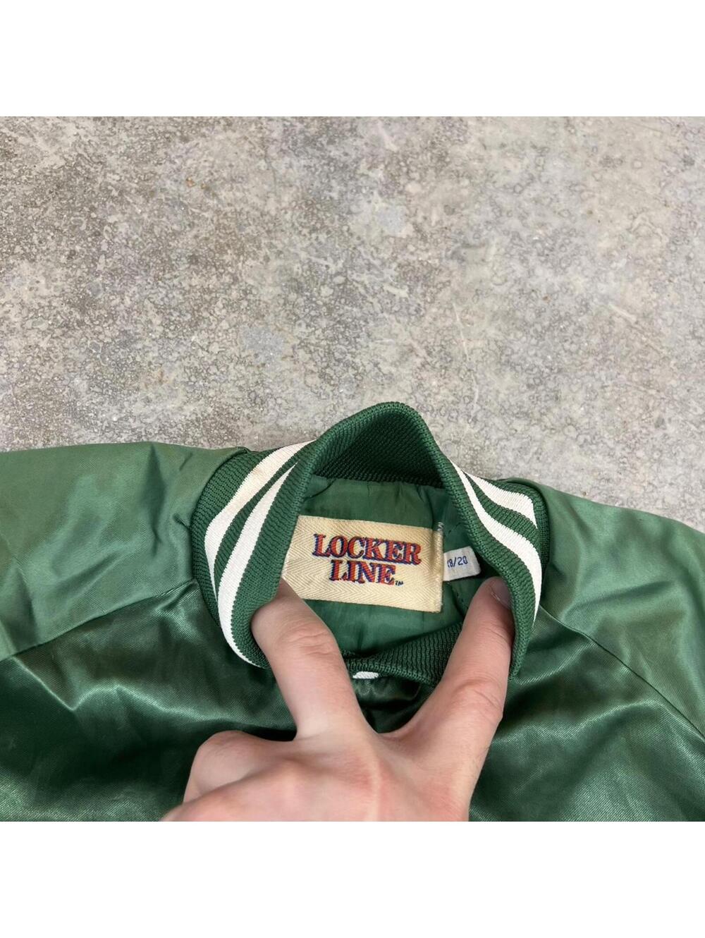 vintage michigan state university spartans collegiate satin bomber jacket small - Picture 3 of 6